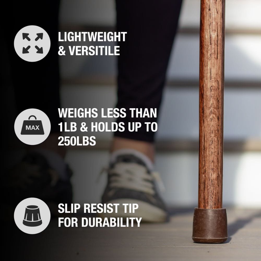Brazos 37" Twisted Oak or Ash Walking Cane