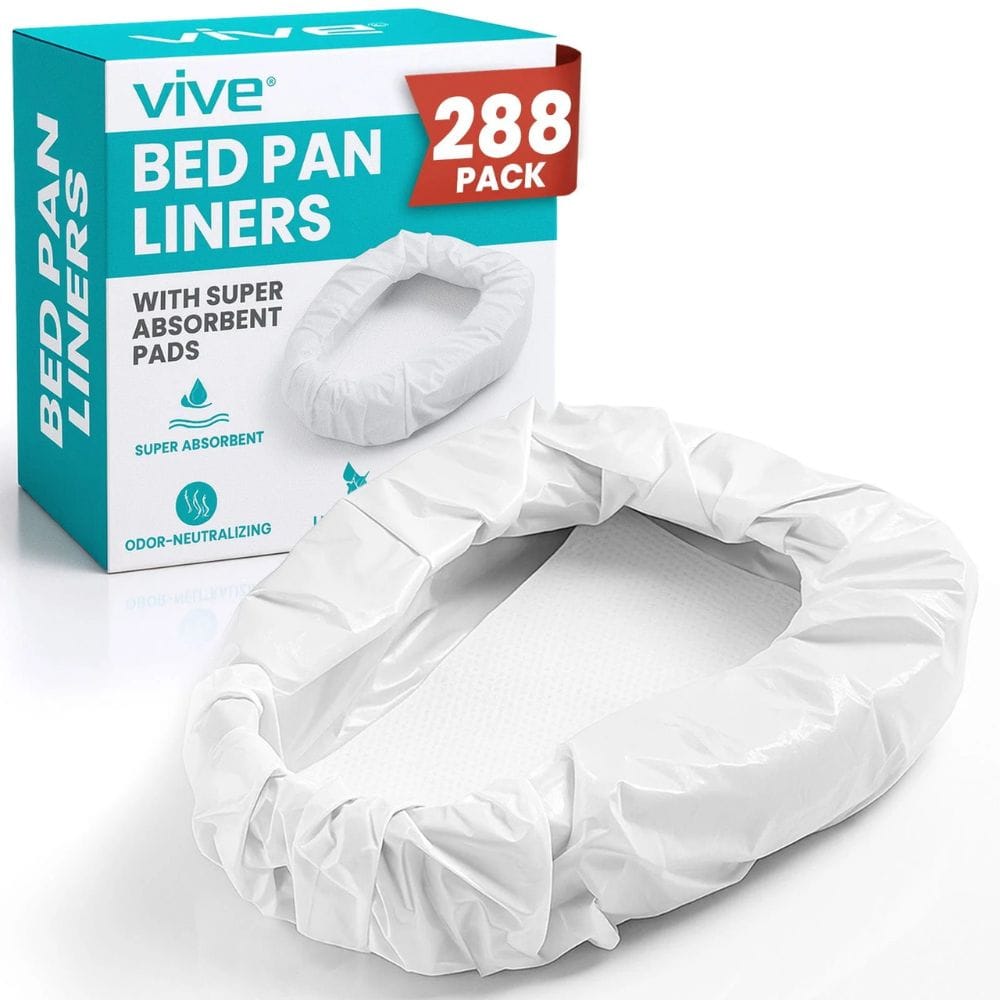 Vive Health Bedpan Liners