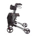 Rollator with four wheels on a white background
