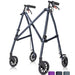 Black walker with wheels on a white background Blue