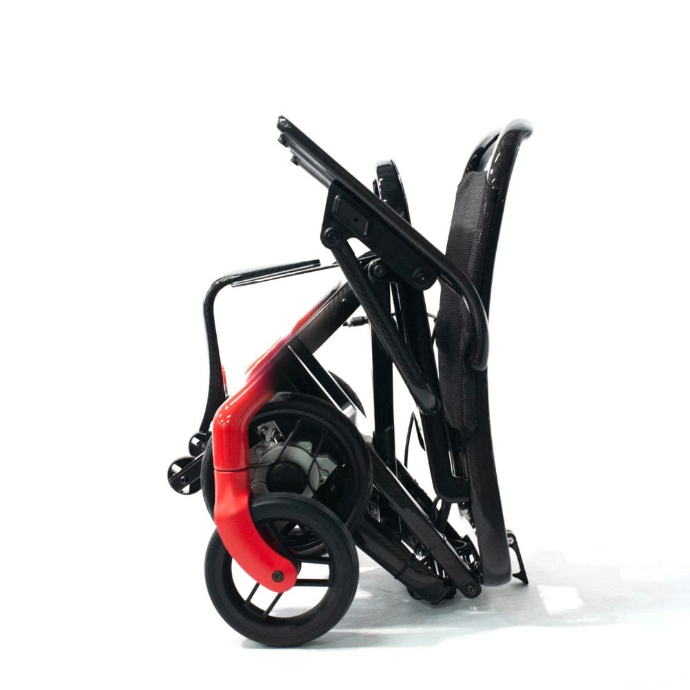 Foldable Black Electric Power Wheelchair For Travel