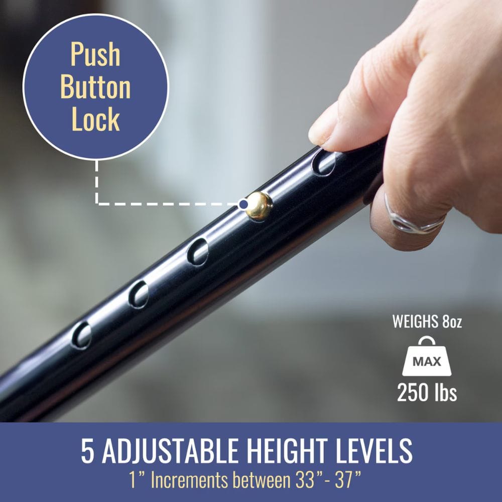 DMI Derby Handle Folding Adjustable Cane