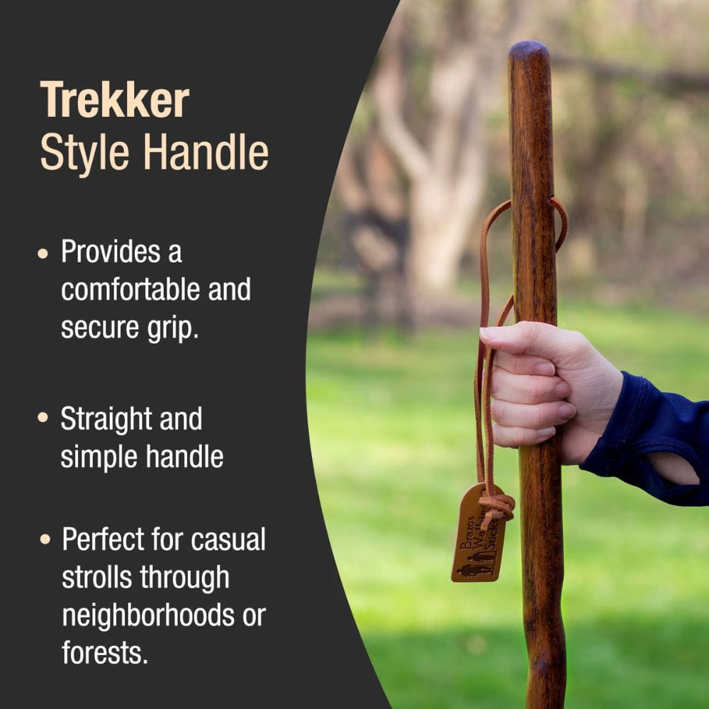 Brazos 55" Texas Traveler Walking Stick, Red