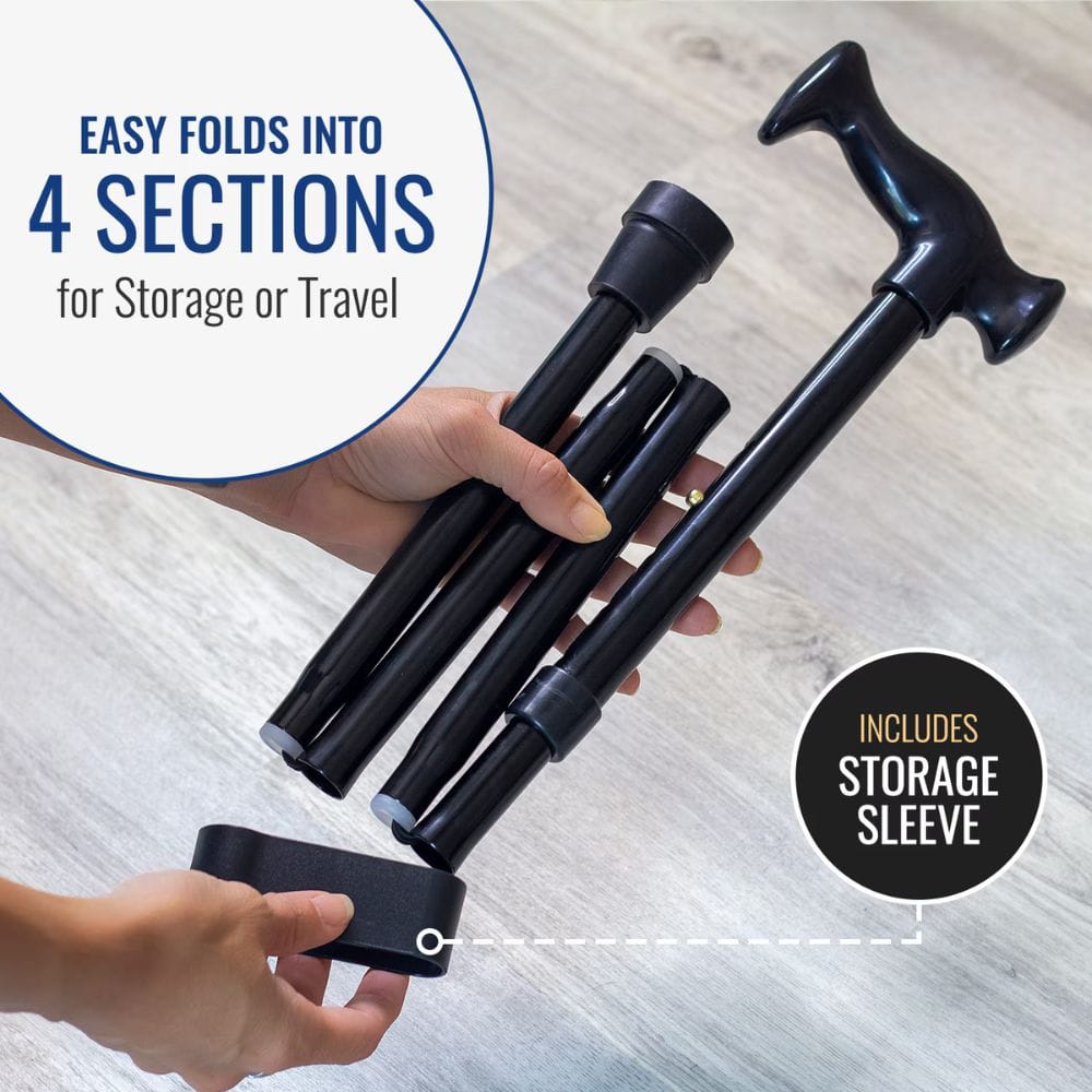 DMI Derby Handle Folding Adjustable Cane