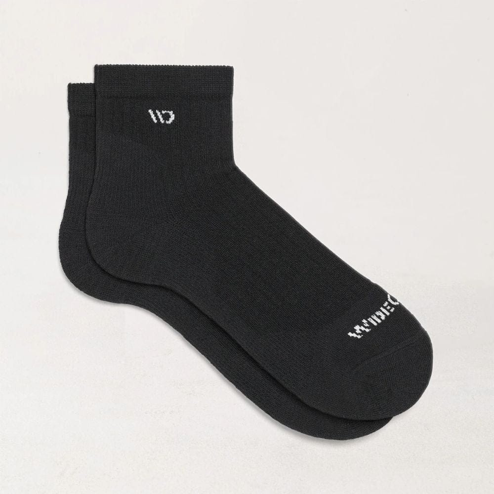 Wide Open Men's Solid Cushioned Quarter Socks