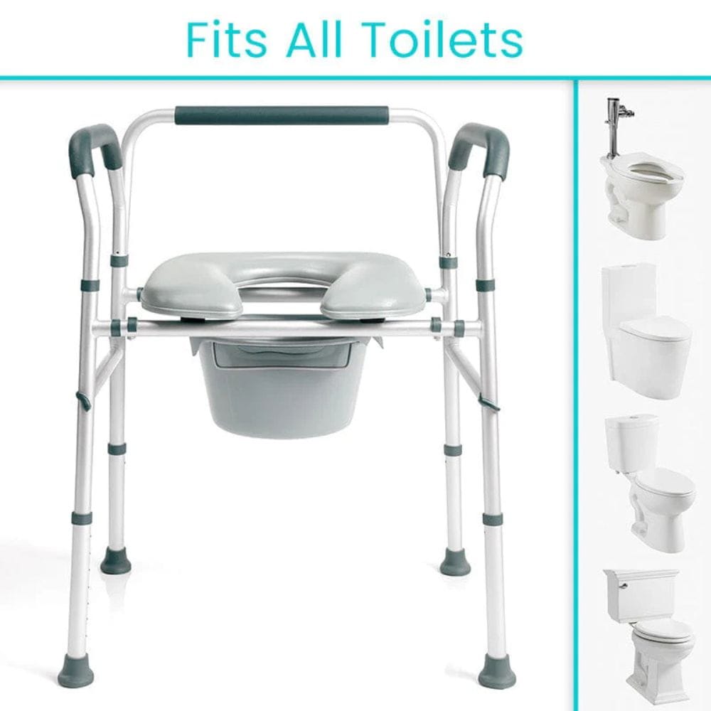 Vive Health Padded 3-in-1 Commode