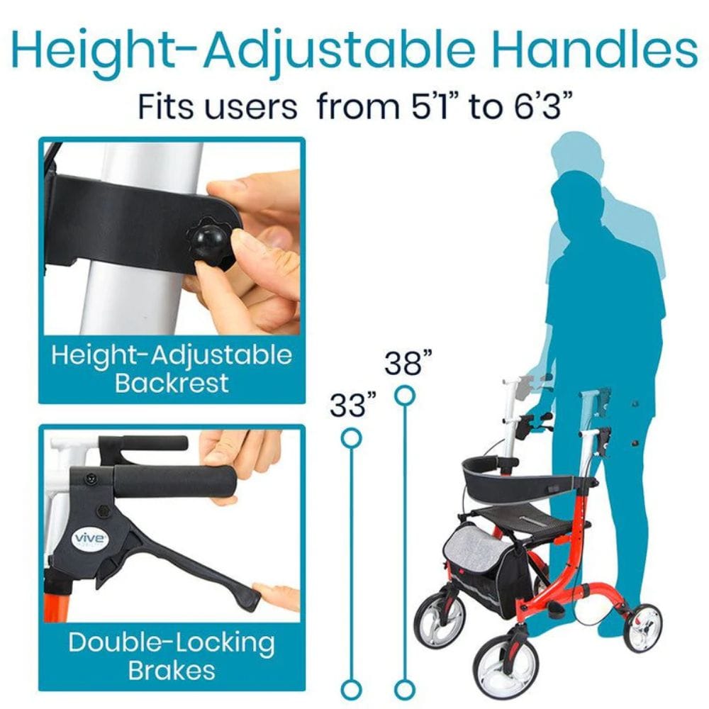 Vive Health Everglide Rollator (Model S)