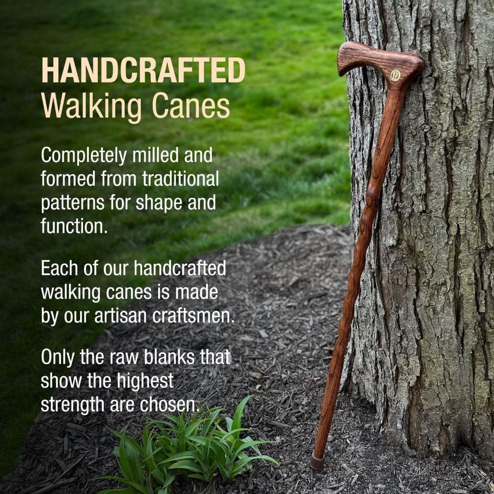 Brazos 37" Twisted Oak or Ash Walking Cane