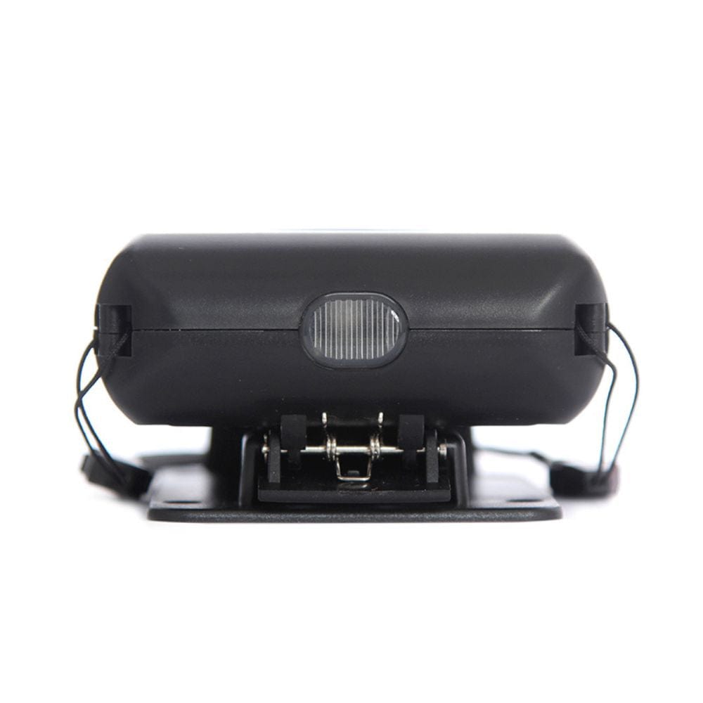 Black car air freshener with a holder on a white background