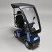 Afikim C4 Blue Scooter with Canopy Top View
