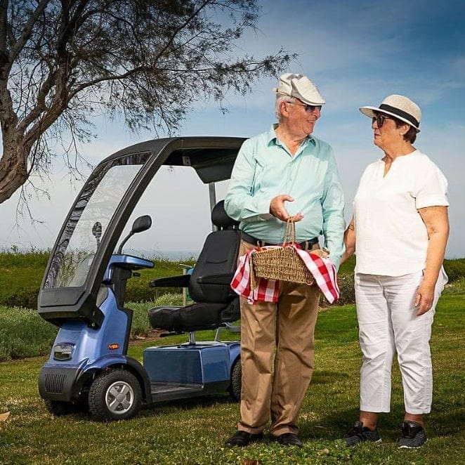 Afikim C4 -Wheel Scooter Blue Lifestyle