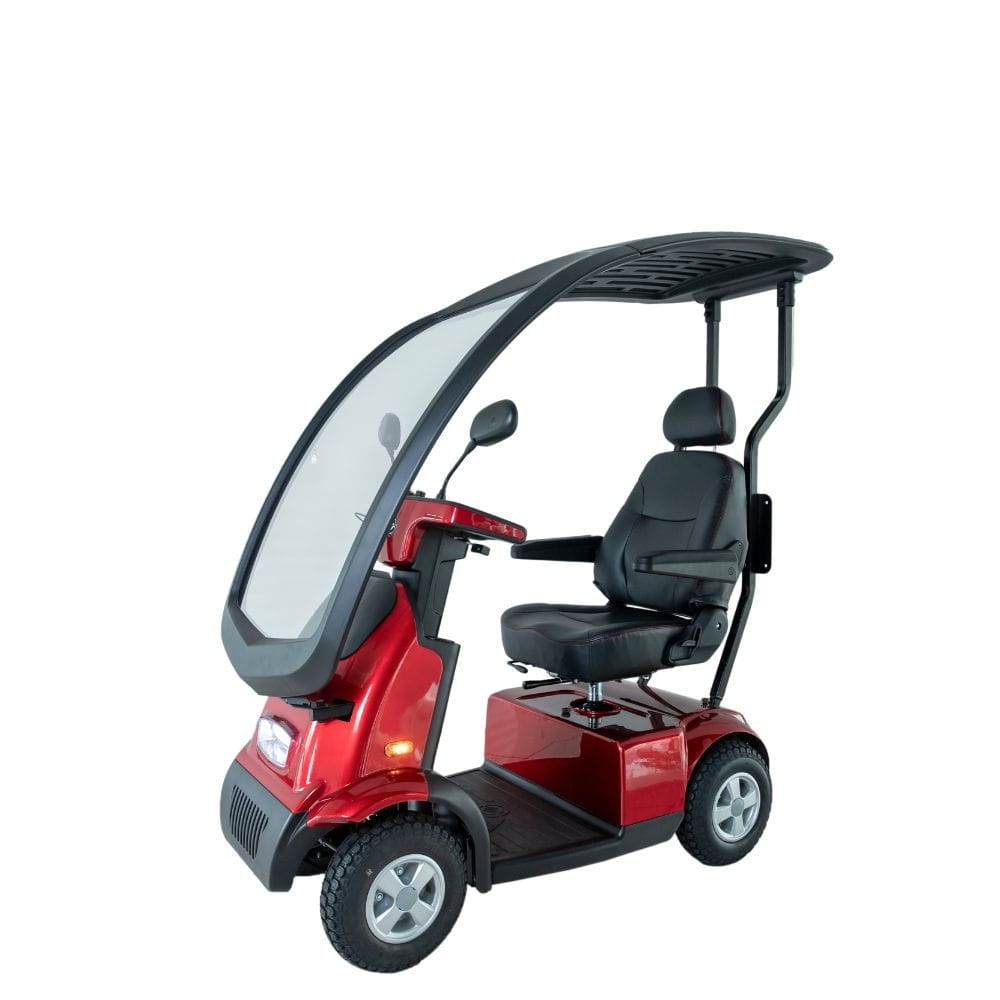 Afikim Afiscooter C4 4-Wheel Scooter Red