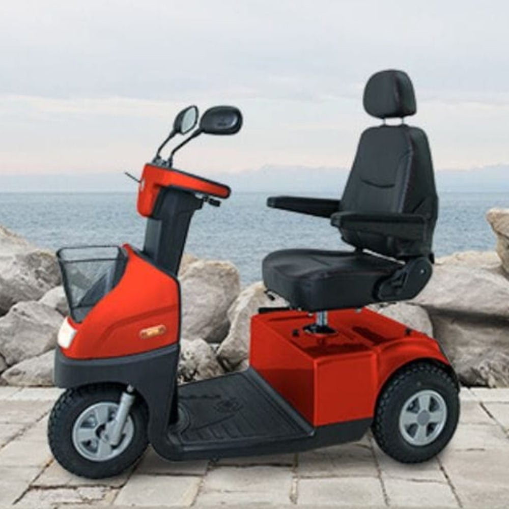 Afikim C3 Standard Scooter Red Lifestyle