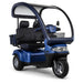 Afikim S3 Touring AT Duo 3-Wheel All-Terrain 2-Seat Mobility Scooter with Canopy in Blue
