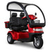 Afikim S3 Touring AT Duo 3-Wheel All-Terrain 2-Seat Mobility Scooter with Canopy in Red