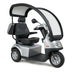 Afikim S3 Touring Mobility Scooter with Canopy in Silver