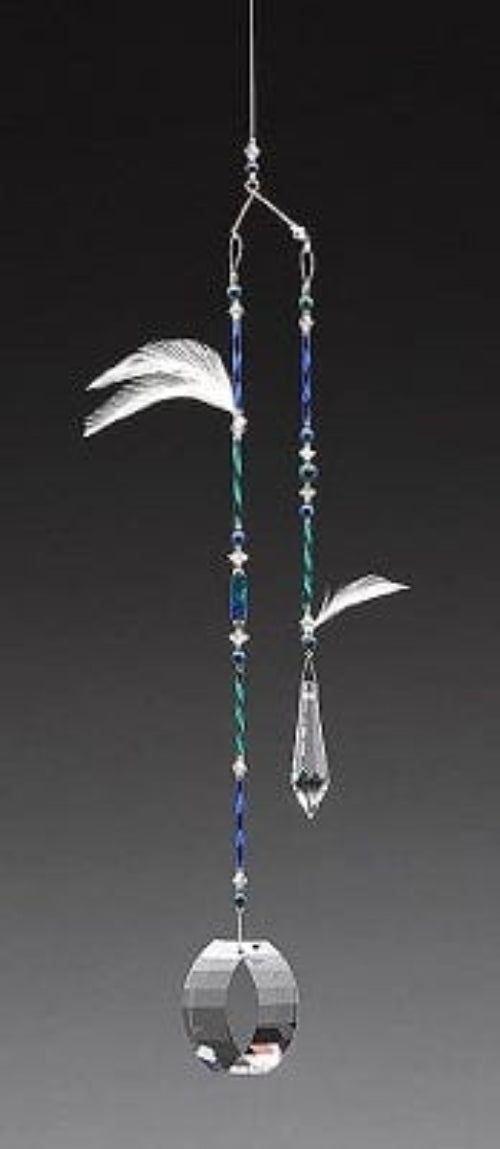 Azurite Crystal Light Catcher Mobile
