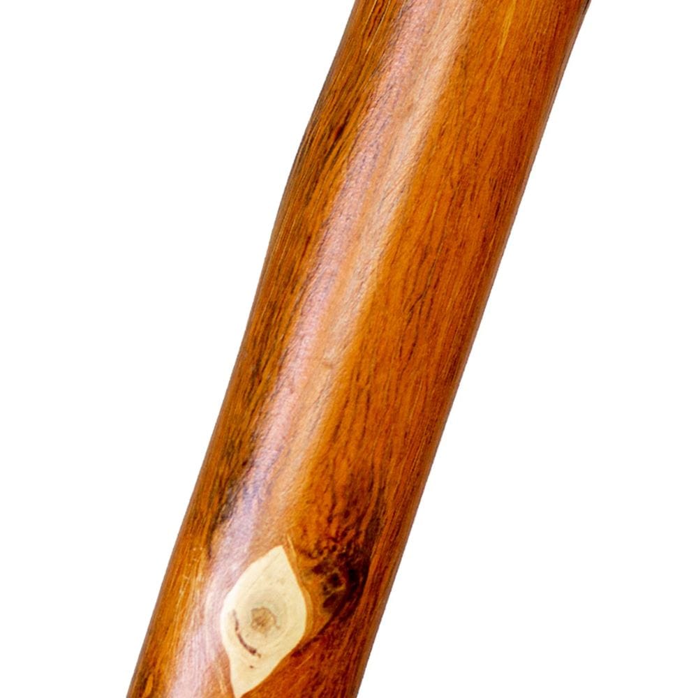 Close-up of a wooden stick with a white background
