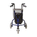 Blue walker with basket on a white background