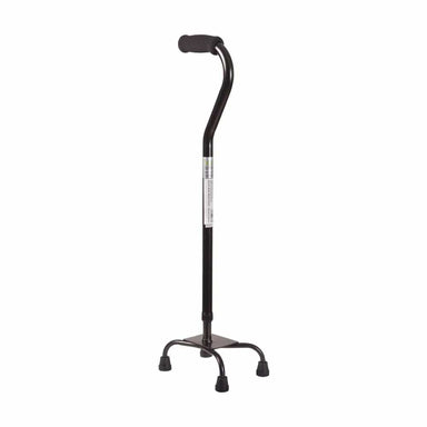 Black cane with adjustable handle on a white background