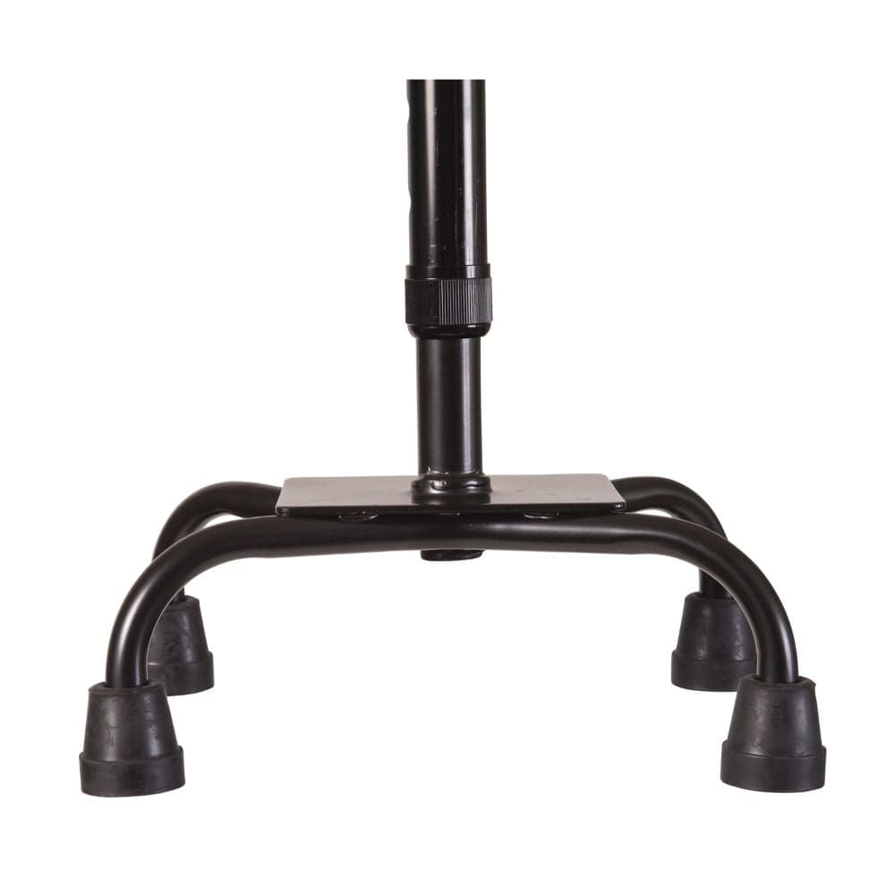 Black adjustable stand on a white background