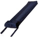 Navy blue umbrella with a strap on a white background