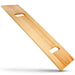 Wooden cutting board with handles on a white background
