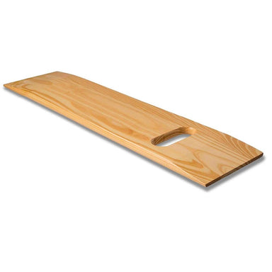 Wooden massage board with handle on a white background