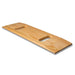 Wooden bath board with handles on a white background