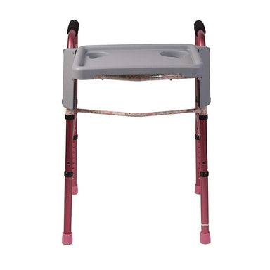 Portable sink with red frame on a white background