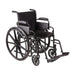 Black wheelchair on a white background