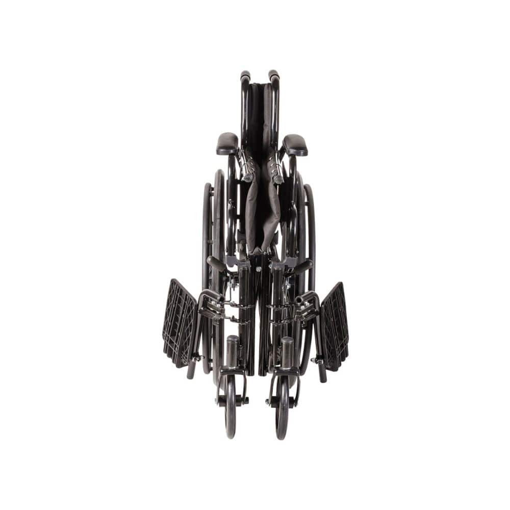 Black metal clip set on a white background