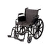 Black wheelchair on a white background