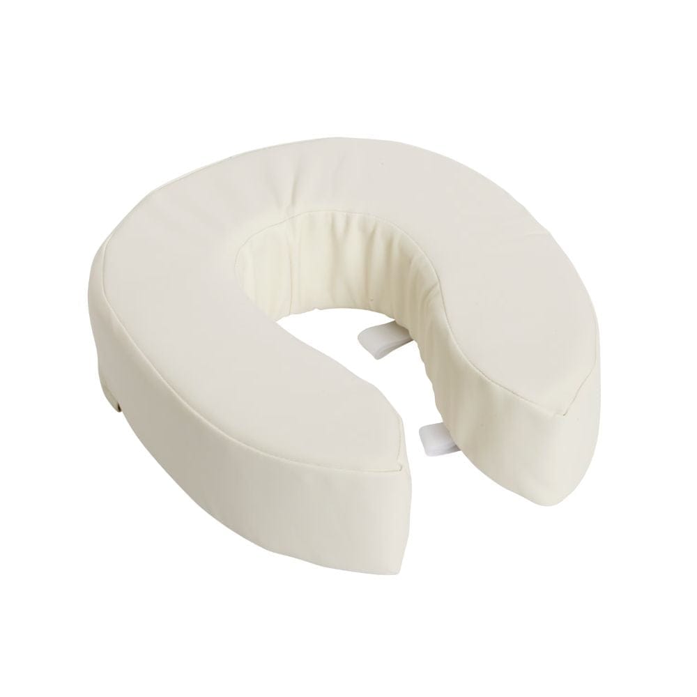 White U-shaped neck pillow on a white background