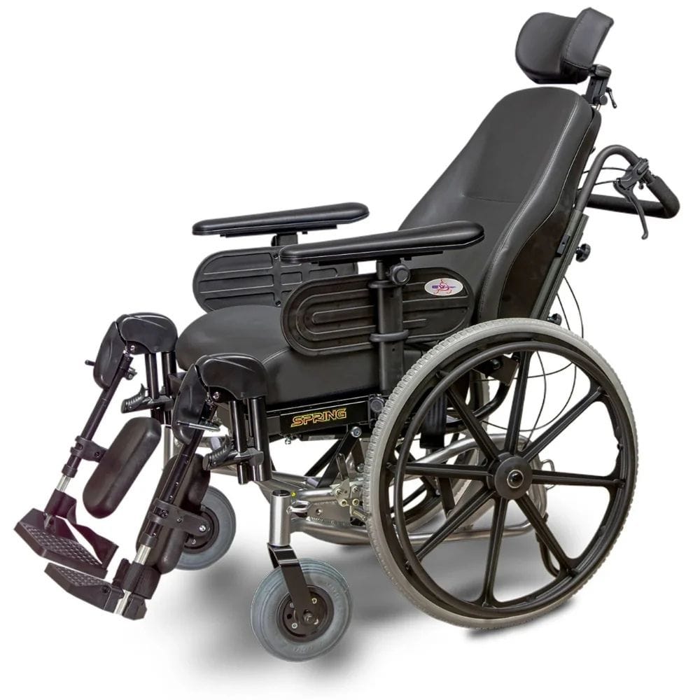 Mobile Chair Rider EV Rider Spring Tilt N Space Wheelchair — At Home Care Supplies