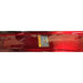 Red car tail light with a visible brand logo on a white background