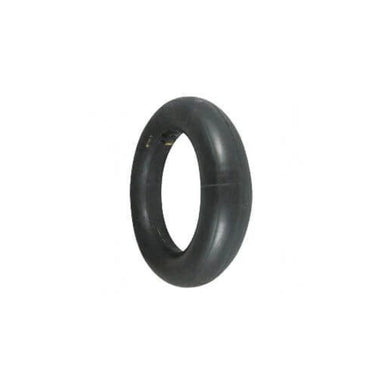 Black inner tube on a white background