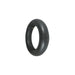Black inner tube on a white background