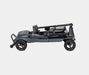 Monarch Mobility Genie Ultralight folding mobility scooter fully folded for compact transport and storage
