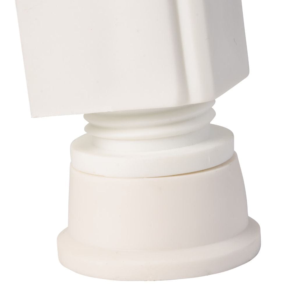 White decorative column on a white background