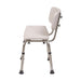 White chair with metal legs on a white background