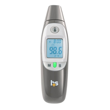 Digital thermometer with a white background