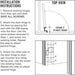 Installation instructions for door hinges with diagrams on a white background