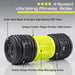 4-Speed Vibrating Fitness Roller with features highlighted on a gray background