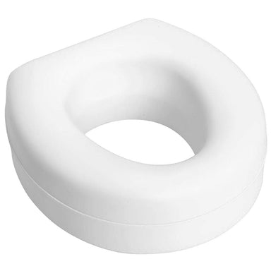 White plastic ring on a white background