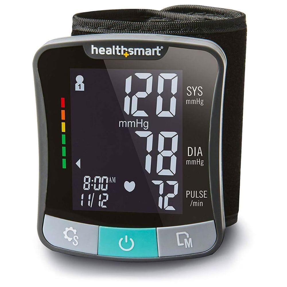 Healthsmart blood pressure monitor on a white background