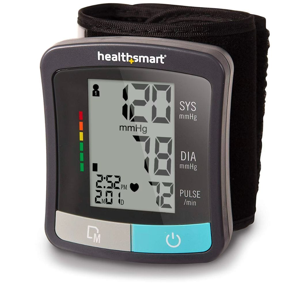Healthsmart blood pressure monitor on a white background