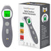 Digital touchless infrared thermometer with packaging displaying 'healthsmart' branding.