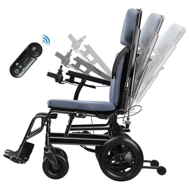 Introducing the High Back Handicapped Reclining Electric Wheelchair, the ultimate wheelchair for all your mobility needs. 