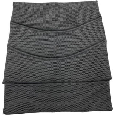 Gray textured skirt on a white background